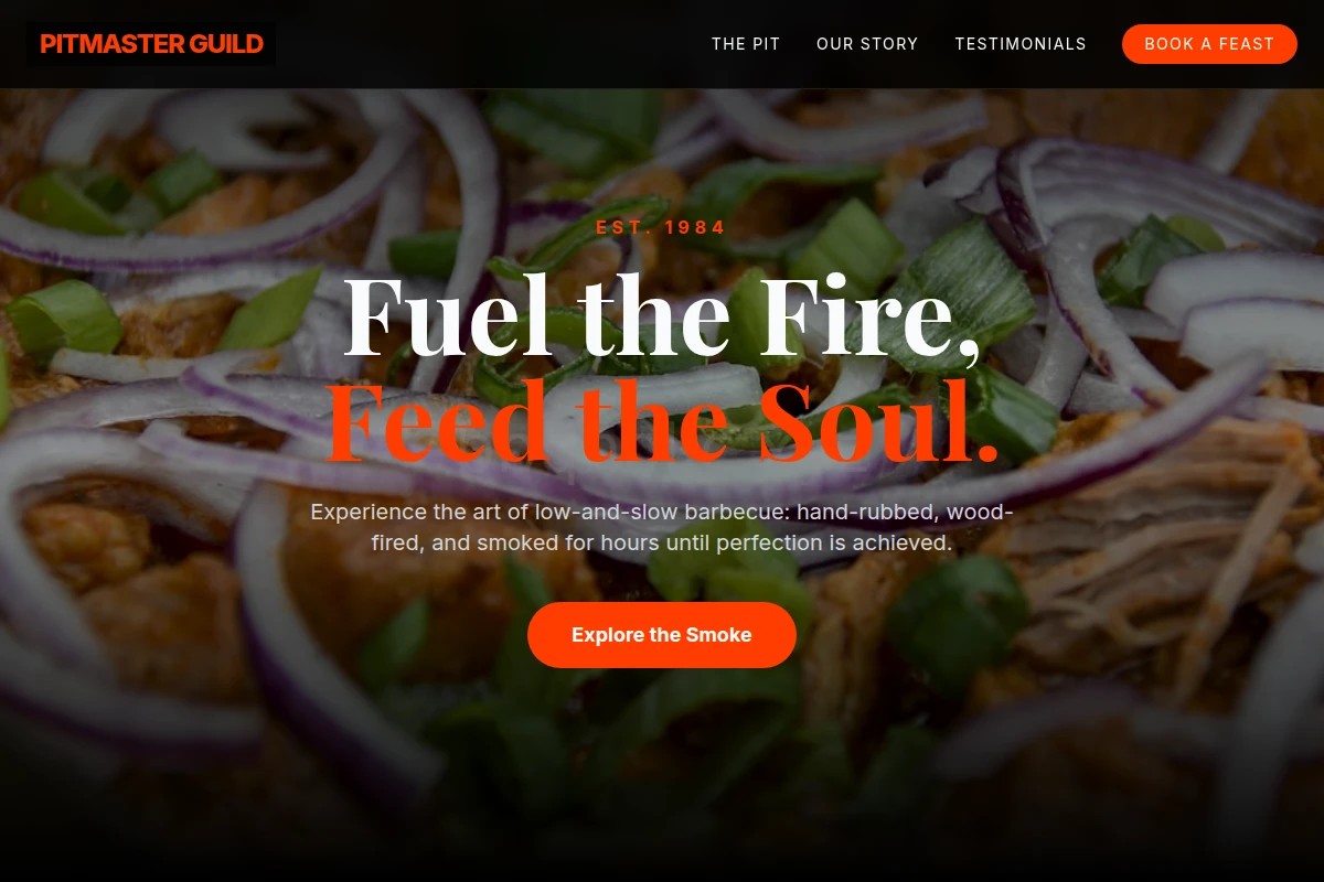Low-and-Slow Specialty Food